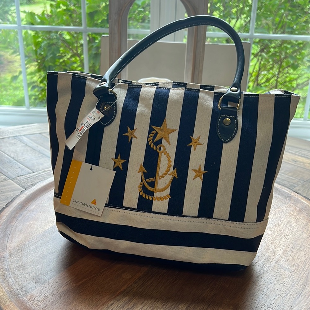 Liz Claiborne Canvas Vintage Handbag RARE